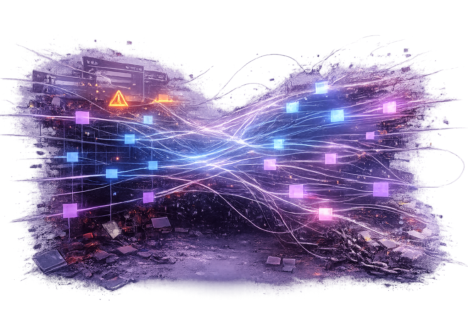 Why Standard Approaches Break at Scale - Complex interconnected systems visualization