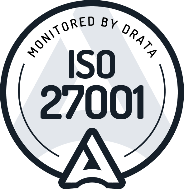 ISO 27001 certified by Drata