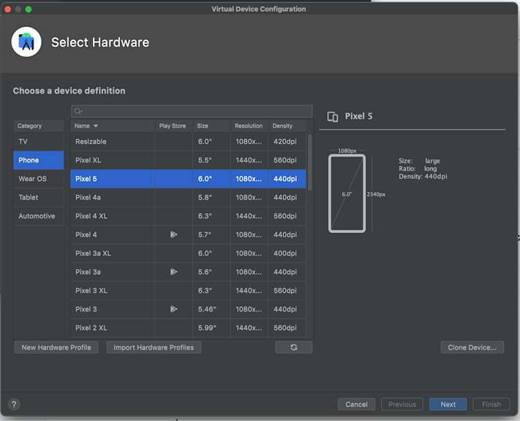 Select device without Play Store