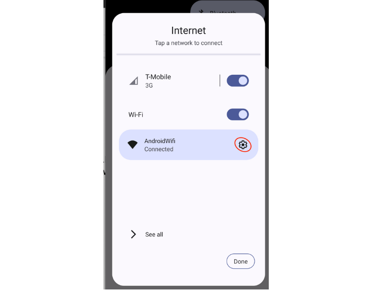 WiFi connection